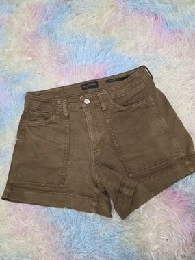 Banana Republic Olive Utility High-Rise Shorts